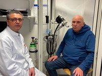 Wilhelm Lensmann mit seinem Arzt Dr. Ali-Ekber Firat 